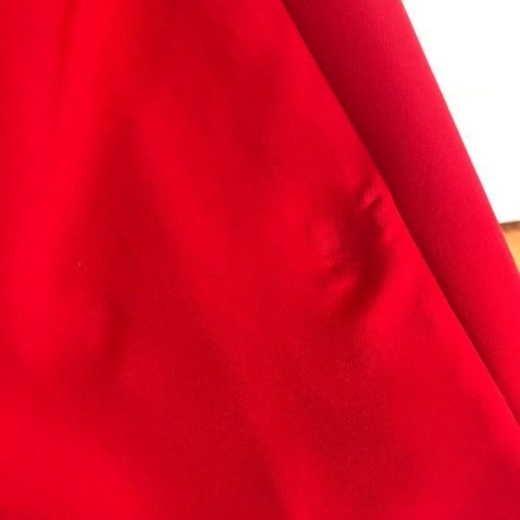 NWT AIDAN MATTOX RED CUT-OUT OPEN BACK JUMPSUIT LOW CUT PLUNGING NECK LINE - Picture 12 of 14